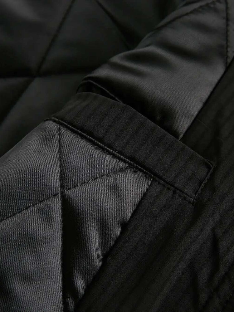 DCRB Boxy Fit Padded Coat with Fur Hoodie