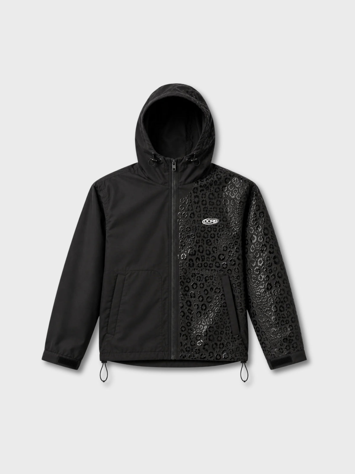DCRB Black Water Reactive Cheetah Rain Jacket