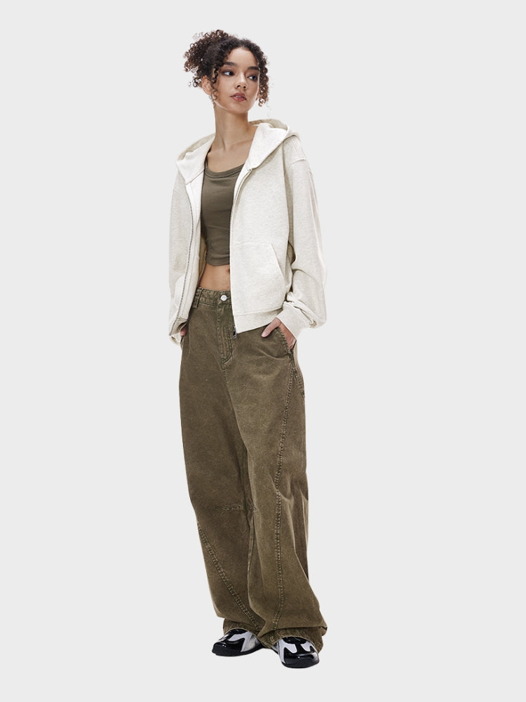 DCRB Boxy Fit Sweater with Zipper