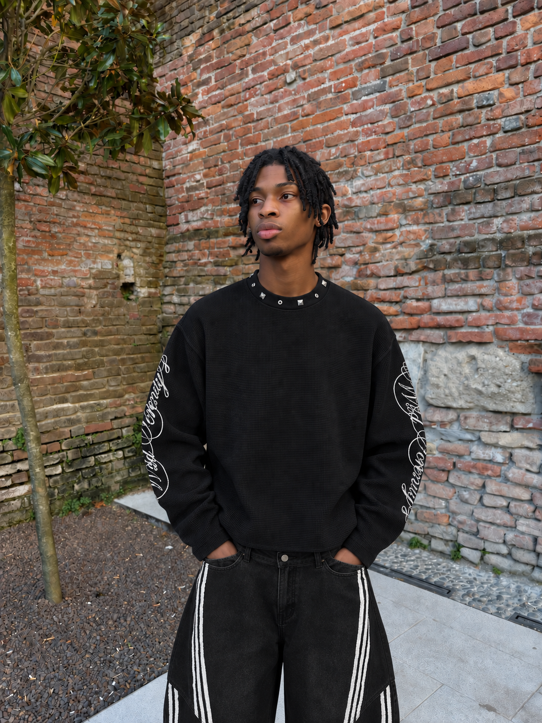 DCRB Waffle Boxy Longsleeve