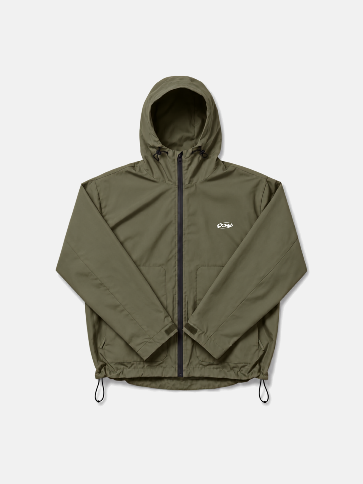 DCRB Dark Green Water Reactive Cheetah Rain Jacket