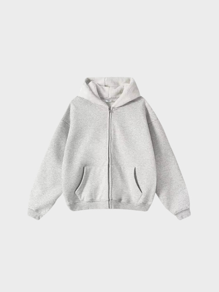 DCRB Zipper with Teddy Hoodie