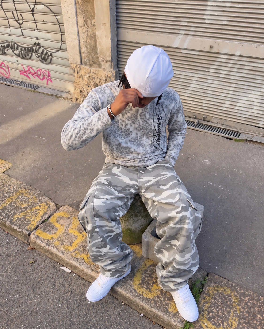DCRB Grey Camo Cargo Denim
