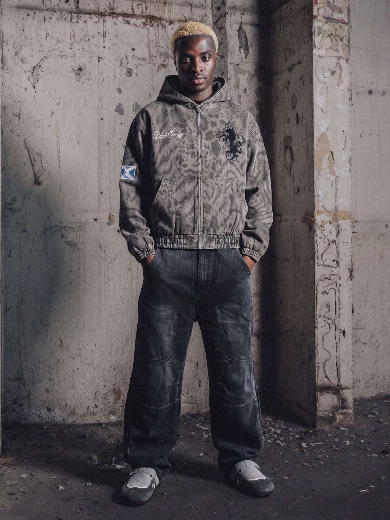 DCRB Ash Leopard Zip Jacket