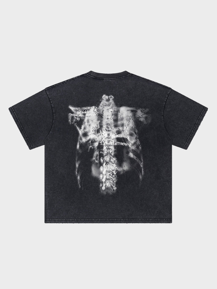 DCRB Washed Skeleton Tee