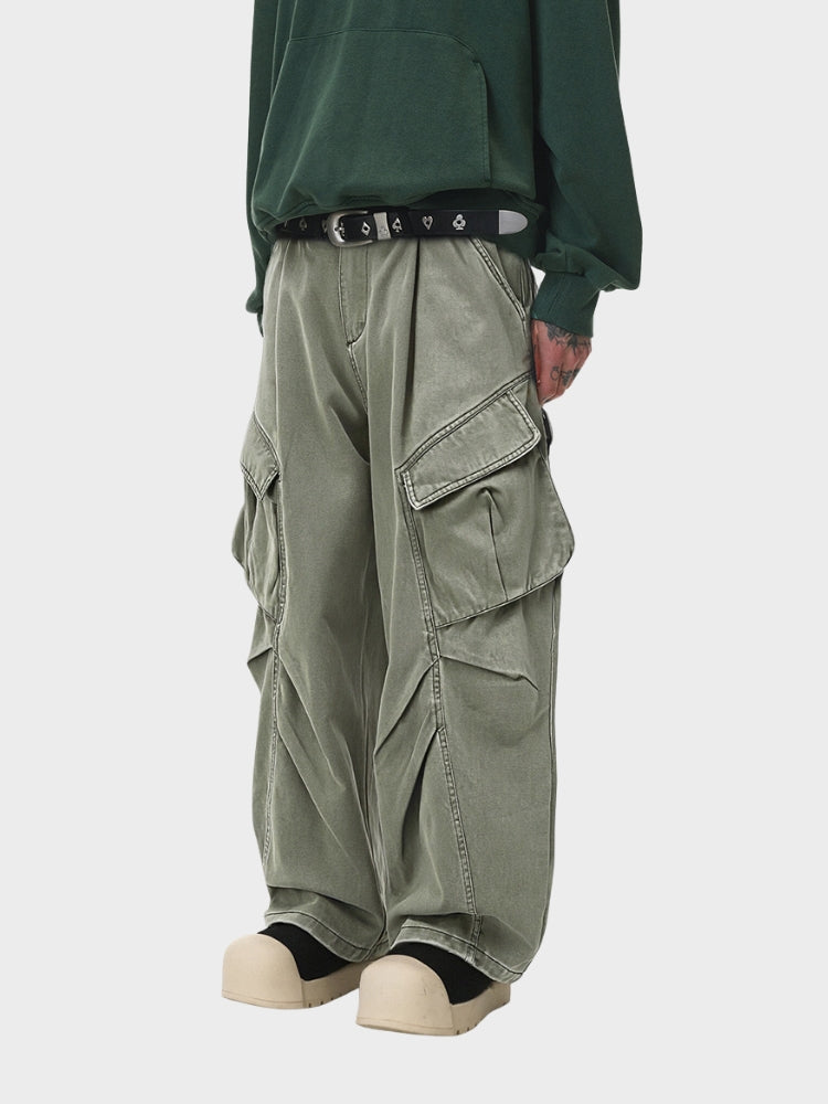 DCRB Oversized Wrinkled Cargo Denim