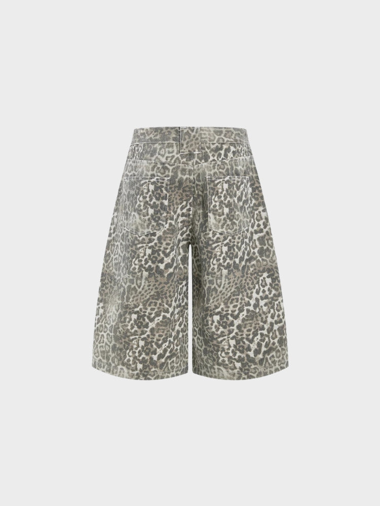 DCRB Leopard Baggy Jorts