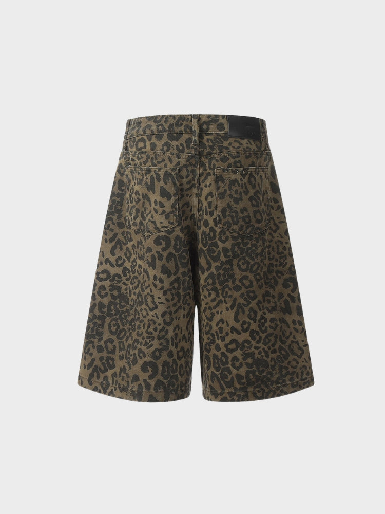 Leopard Denim Jorts