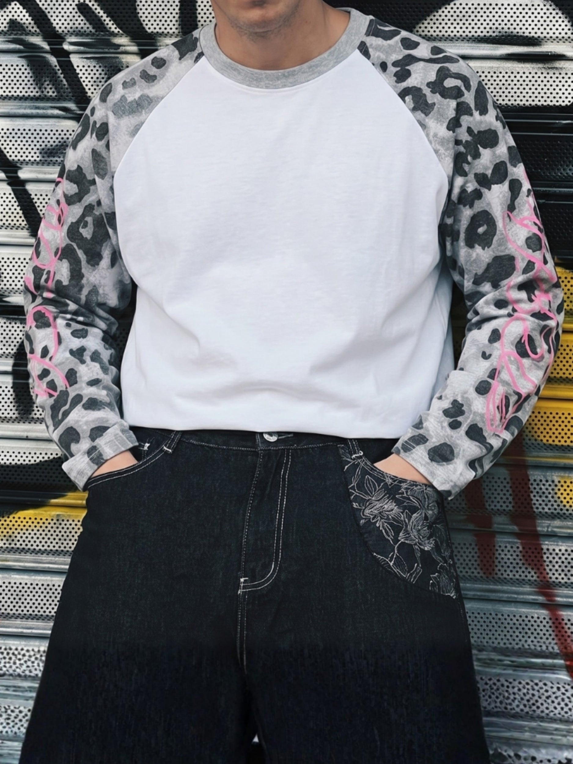 DCRB Leopard Raglan Longsleeve