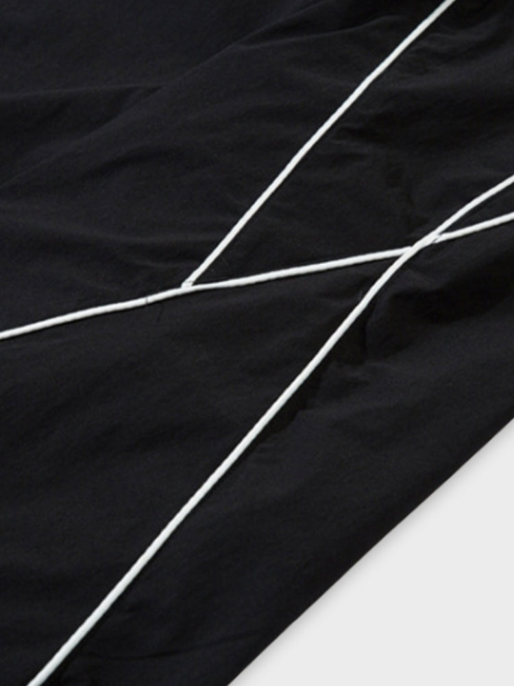 DCRB Y2K White Striped Sport Joggers