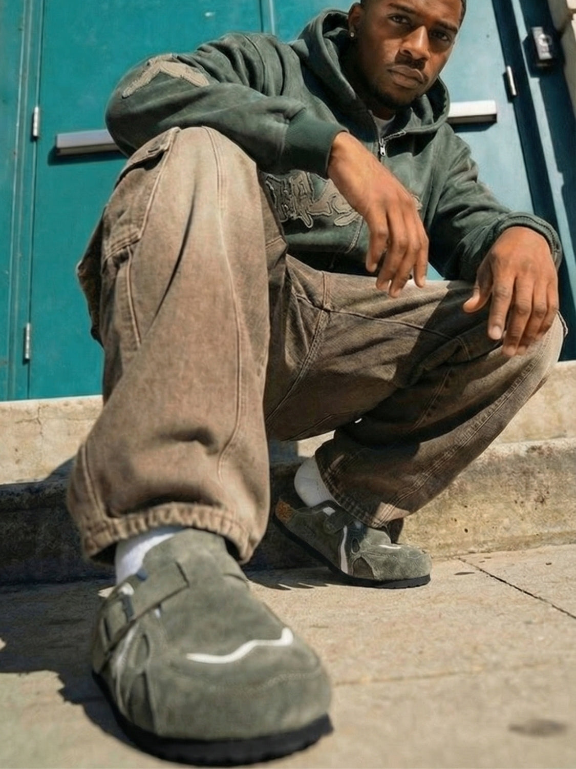 DCRB Wavey Clogs - Army Green