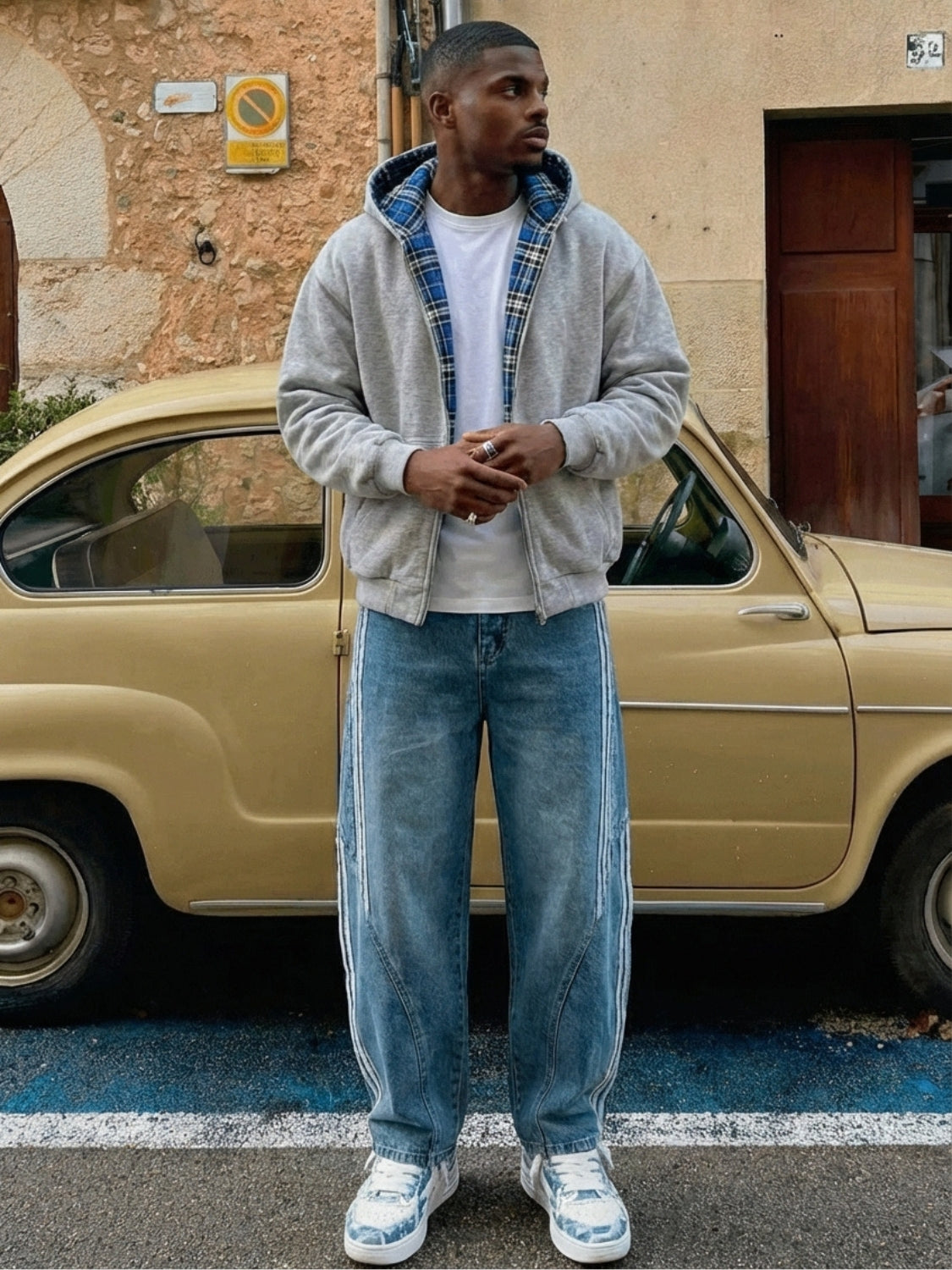 DCRB Inside Out Checkered Zipper