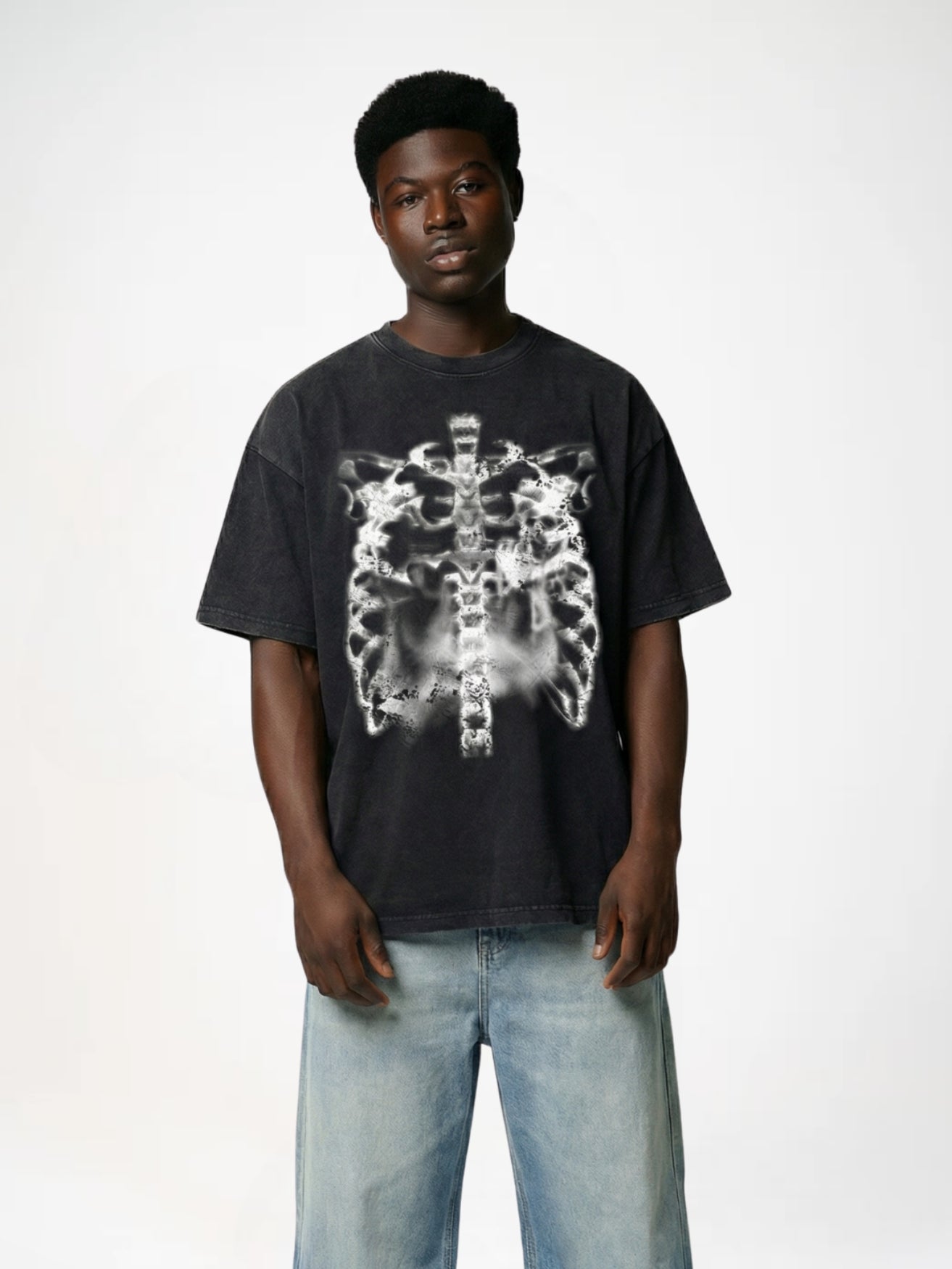 DCRB Washed Skeleton Tee