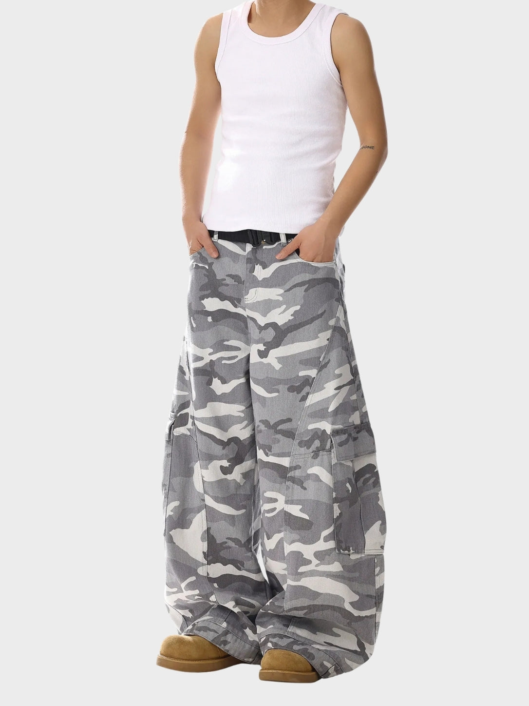 DCRB Grey Camo Cargo Denim