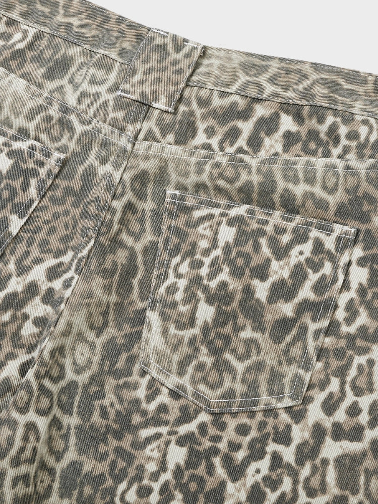 DCRB Leopard Baggy Jorts