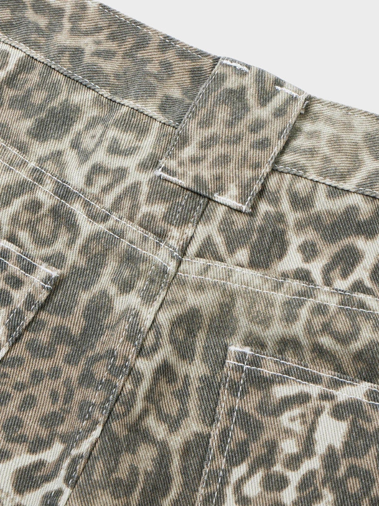 DCRB Leopard Baggy Jorts