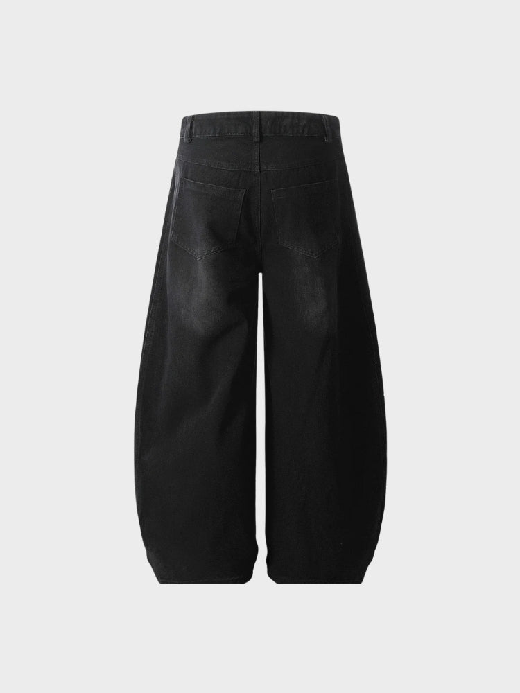 DCRB Striped Barrel Denim Jeans