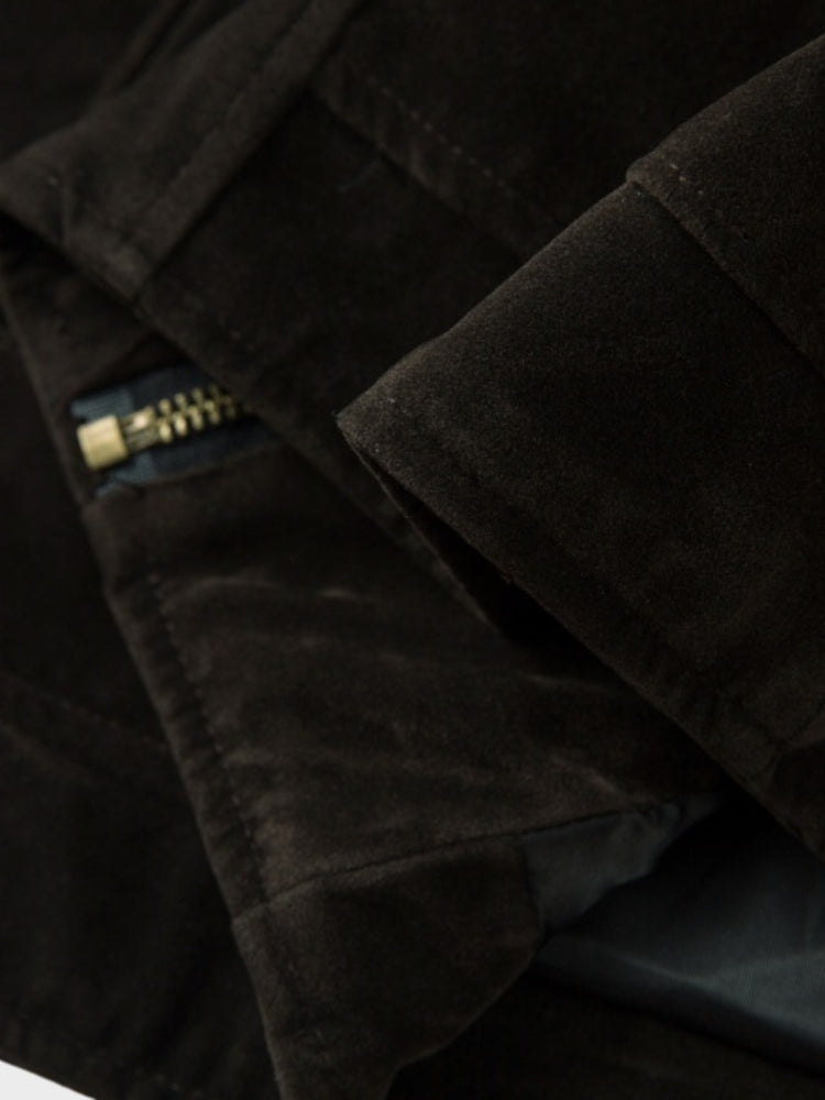 DCRB Retro Spliced Suide Jacket