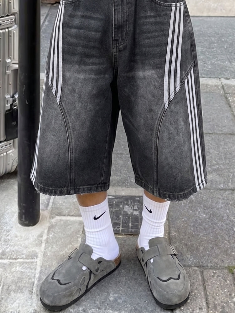DCRB Striped Barrel Denim Jorts