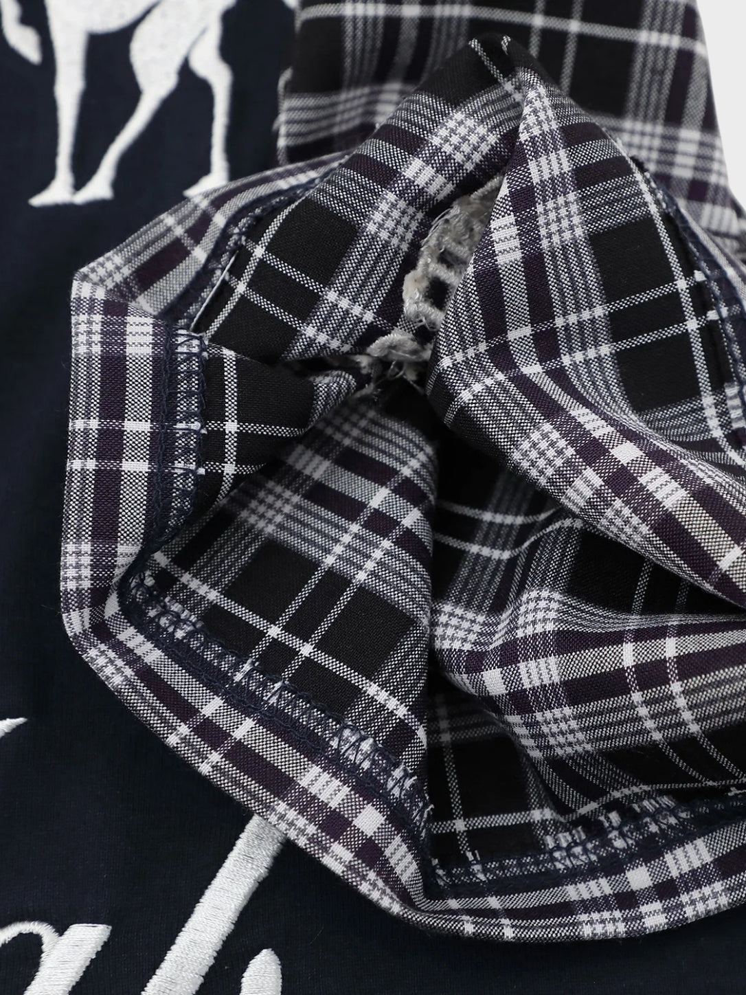 DCRB Plaid Sleeve Polo Shirt