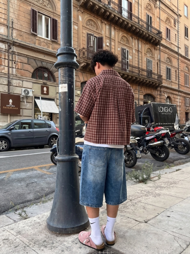 DCRB Striped Barrel Denim Jorts
