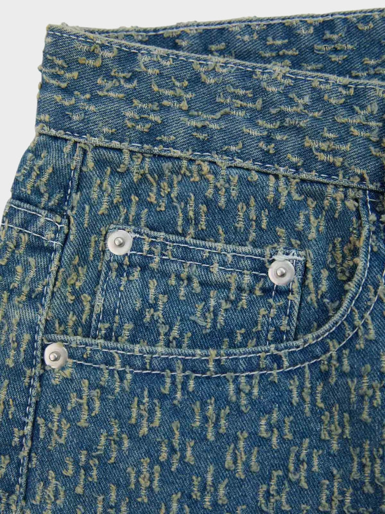 DCRB Textured Wide Leg Jorts