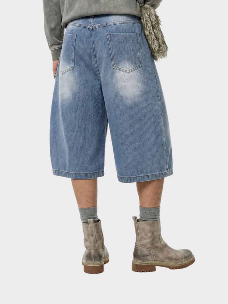 DCRB Rhinestone Longline Jorts