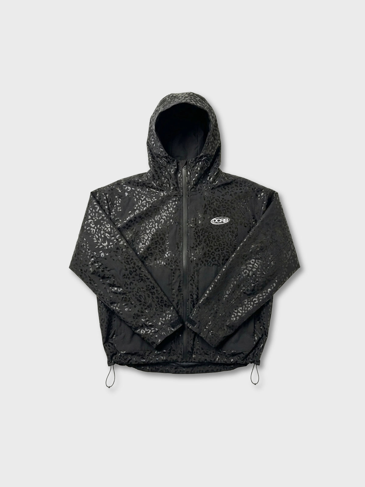 DCRB Black Water Reactive Cheetah Rain Jacket