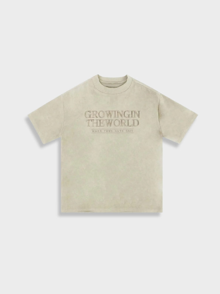 Camiseta de camurça Growing in the World