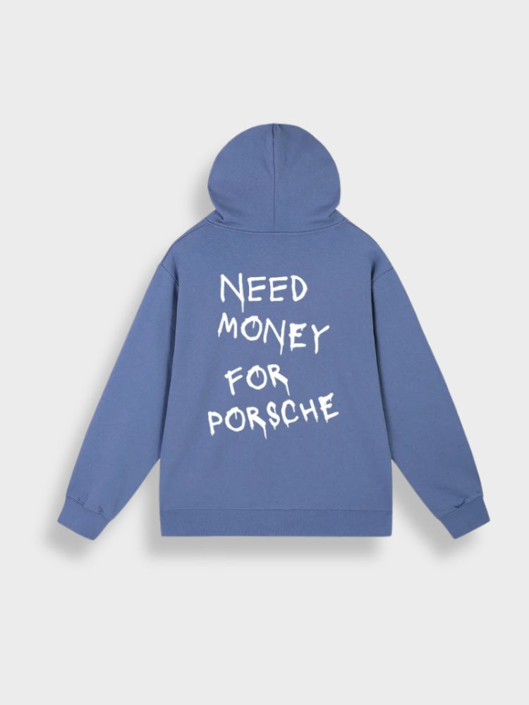 Preciso de dinheiro para comprar um moletom com capuz da Porsche