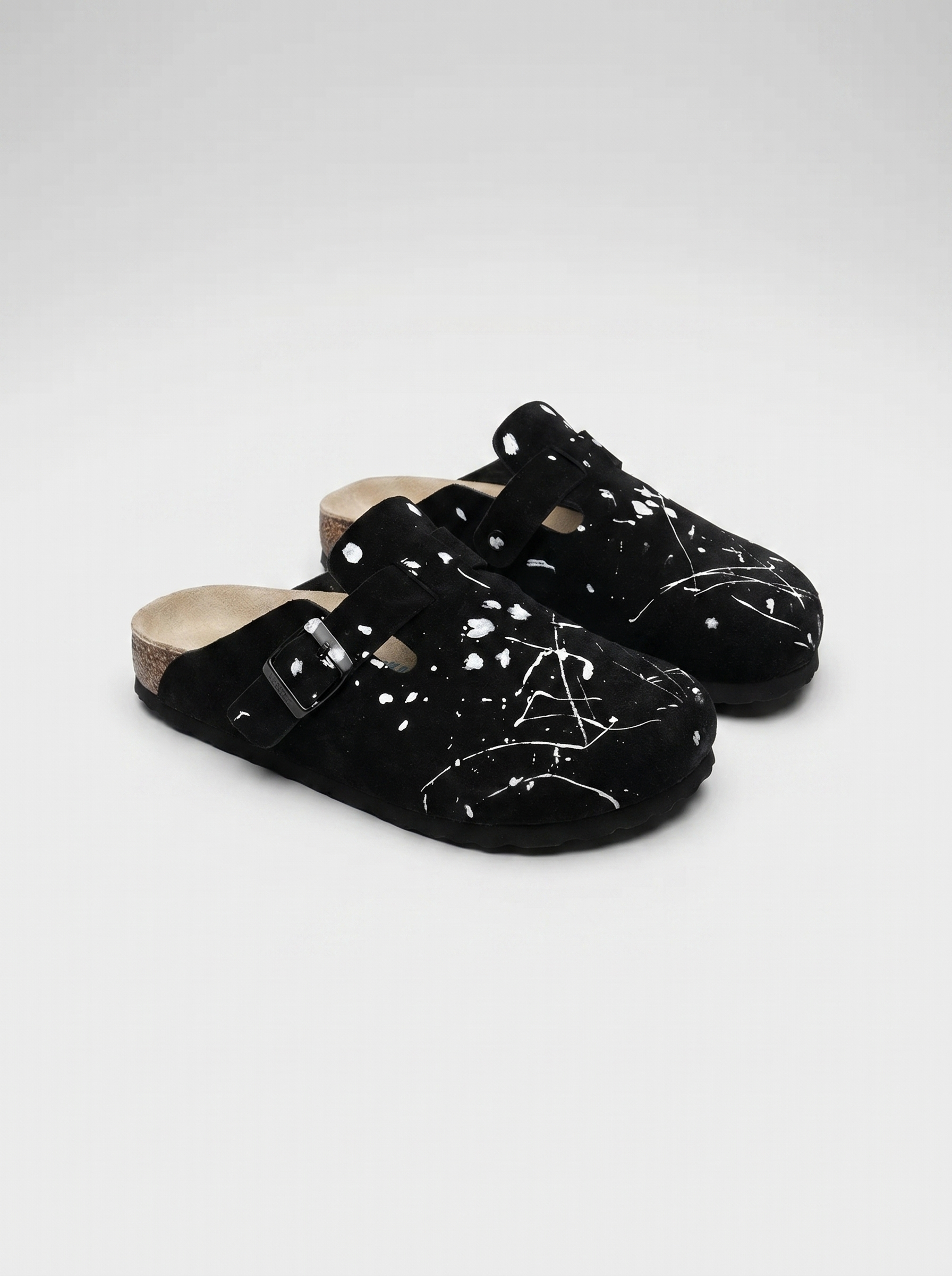 DCRB Ink Splash Clogs - Black
