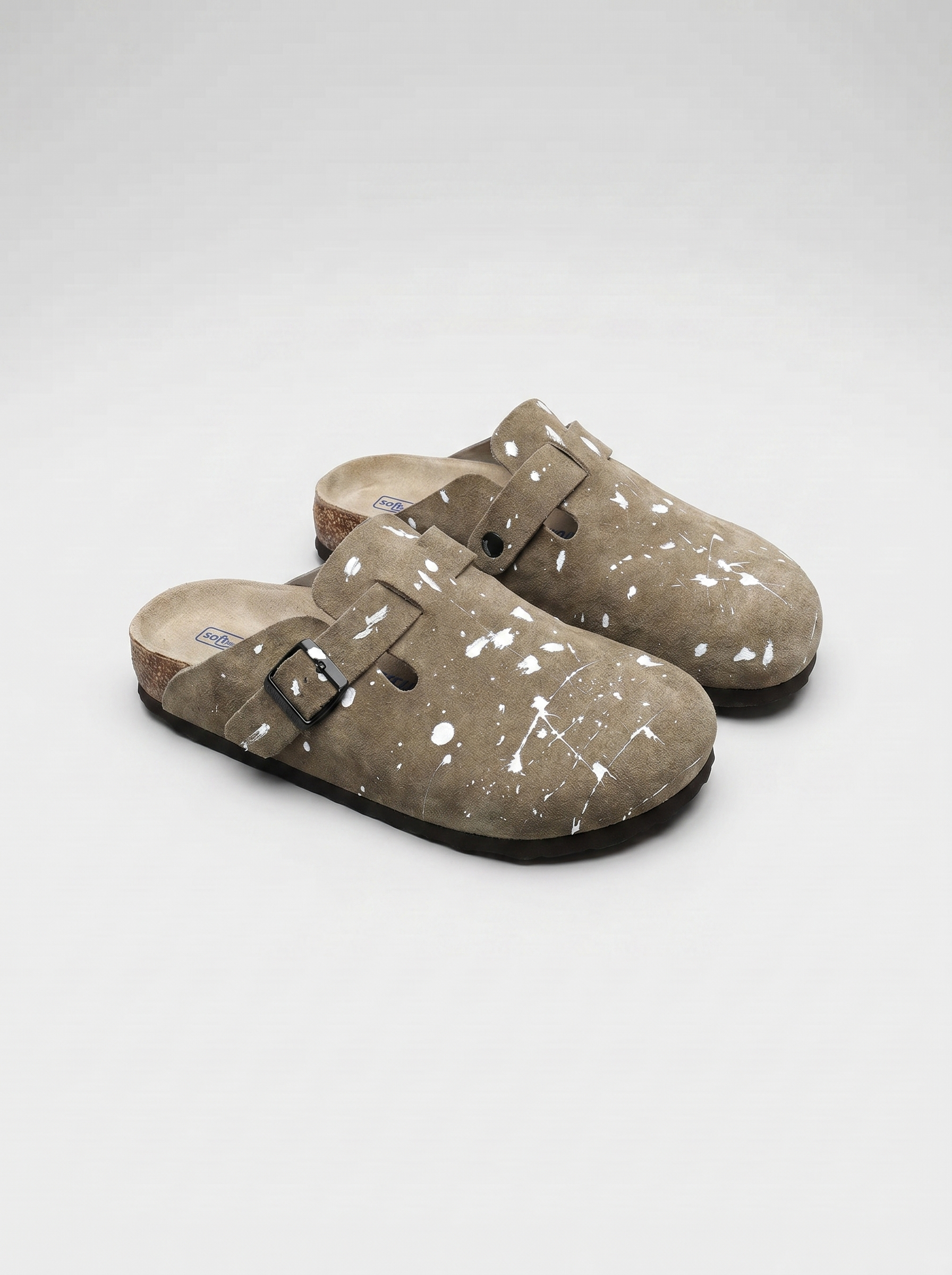 DCRB Ink Splash Clogs - Beige