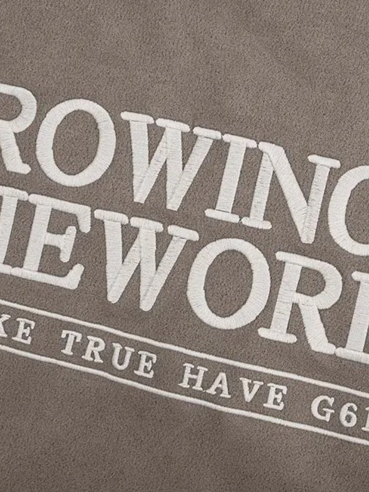 Camiseta de camurça Growing in the World