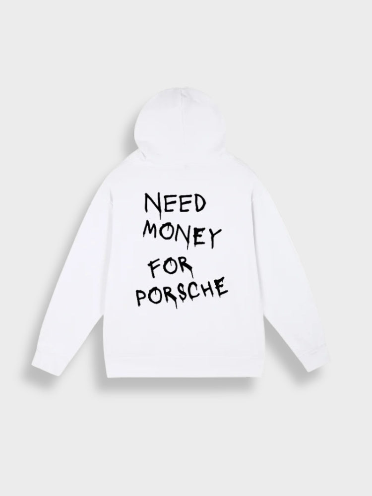 Preciso de dinheiro para comprar um moletom com capuz da Porsche