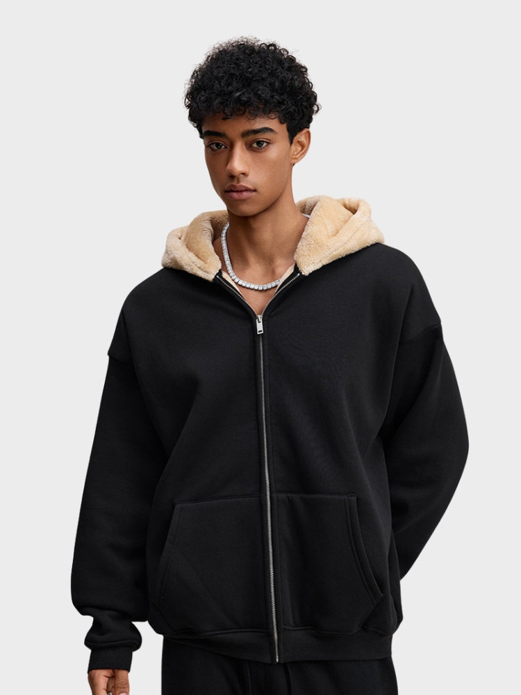 DCRB Zipper with Teddy Hoodie