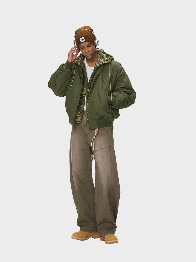 DCRB Reversable Camo Baseball Jacket