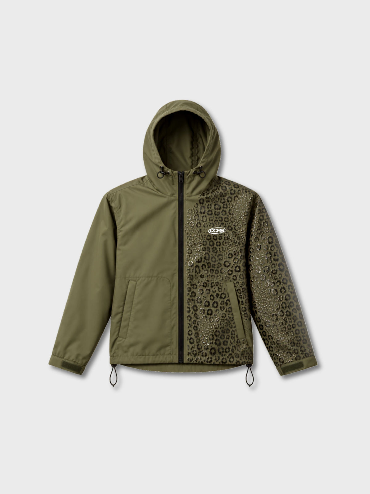 DCRB Black Water Reactive Cheetah Rain Jacket
