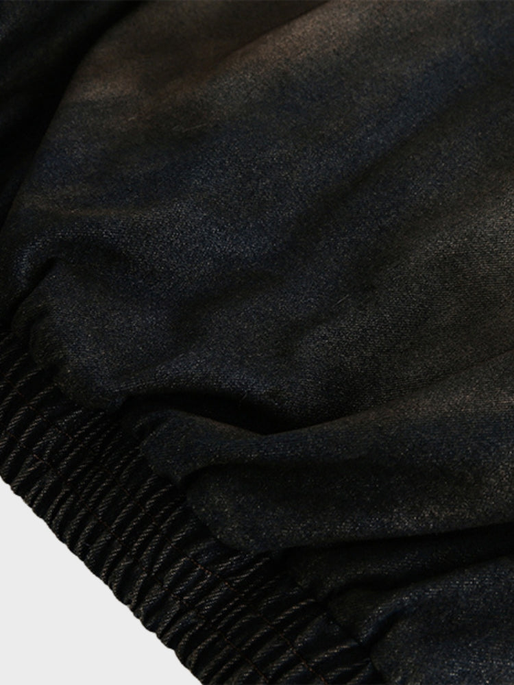 DCRB Washed Denim Fur Jacket