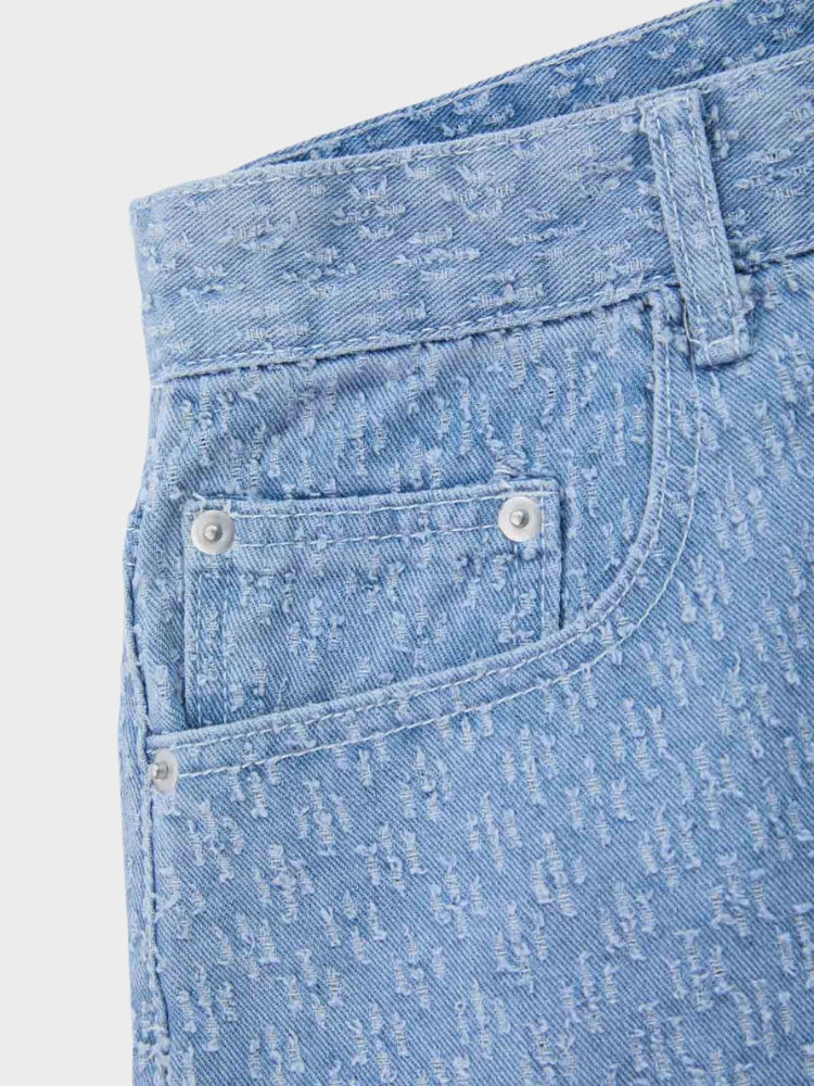 DCRB Textured Wide Leg Jorts