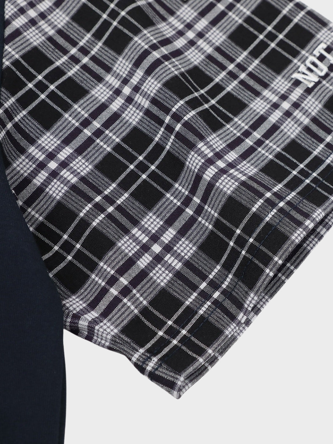 DCRB Plaid Sleeve Polo Shirt
