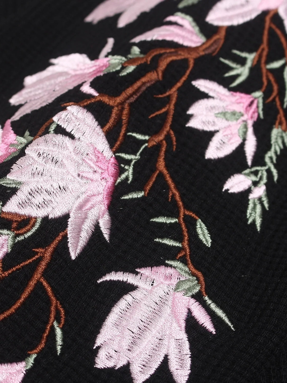 DCRB Florar Embroidered Waffle Longsleeve