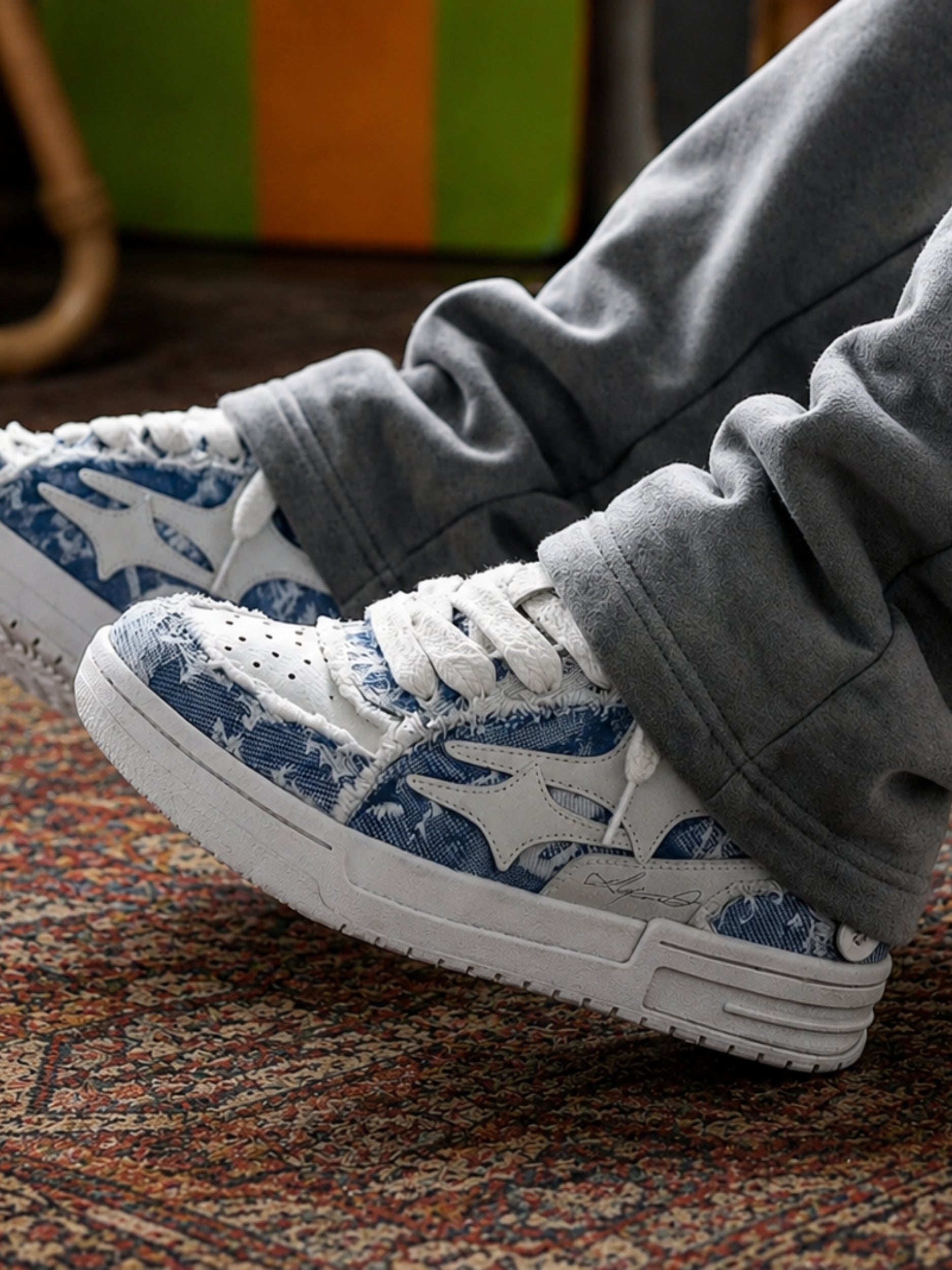 DCRB Broken Denim Sneakers