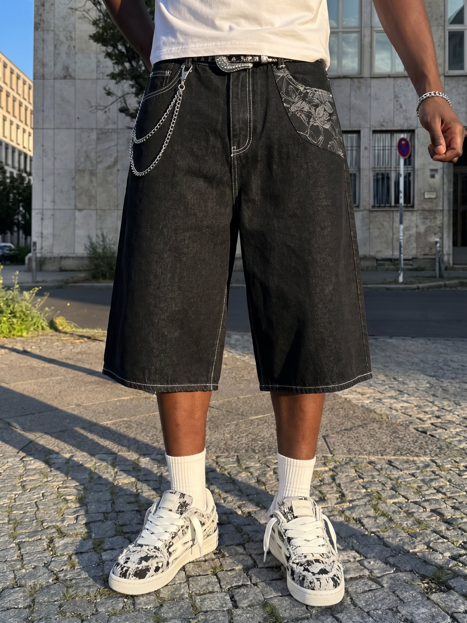 DCRB Raw Black Denim Jorts