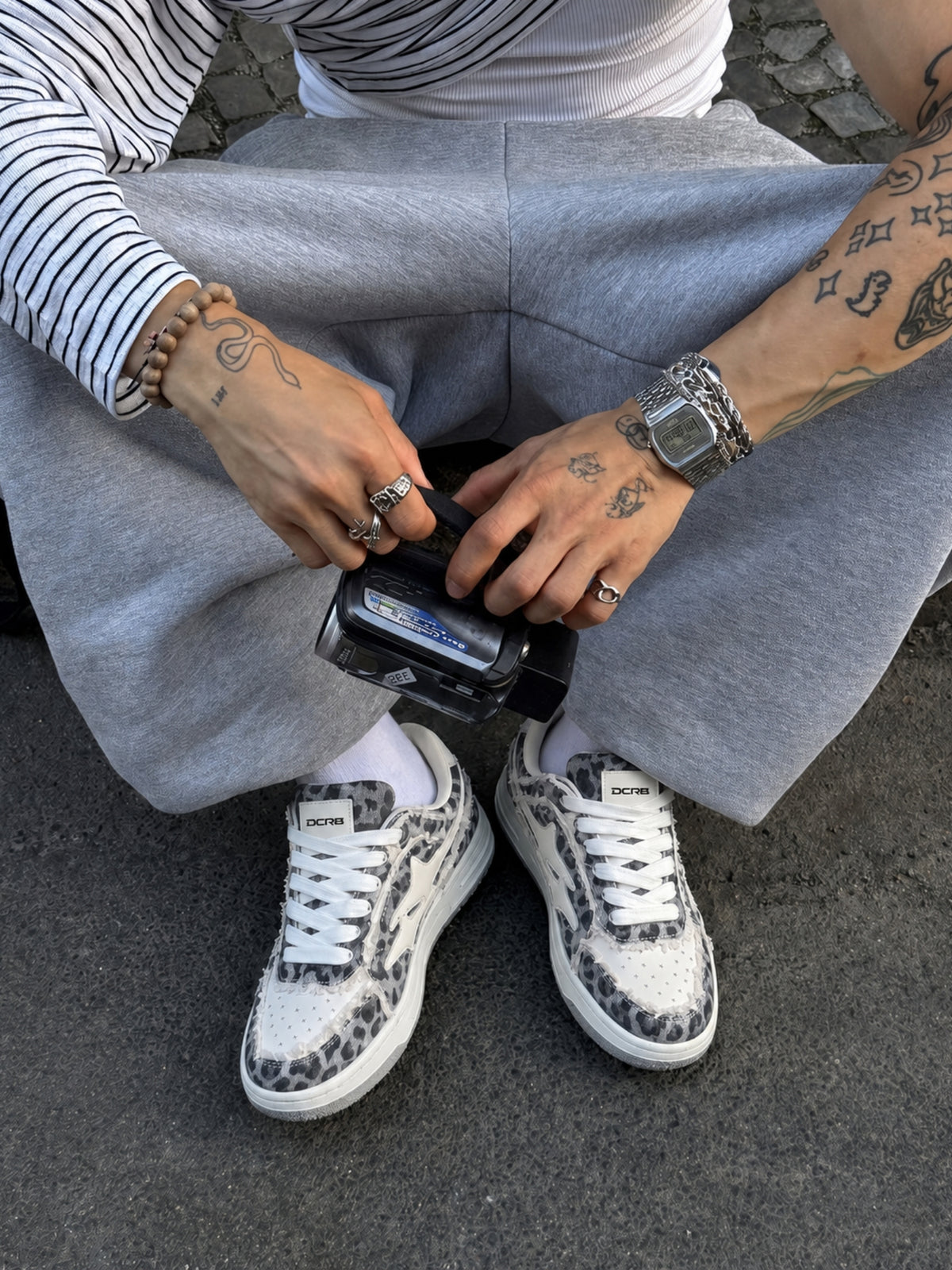 DCRB Ash Leopard Sneakers