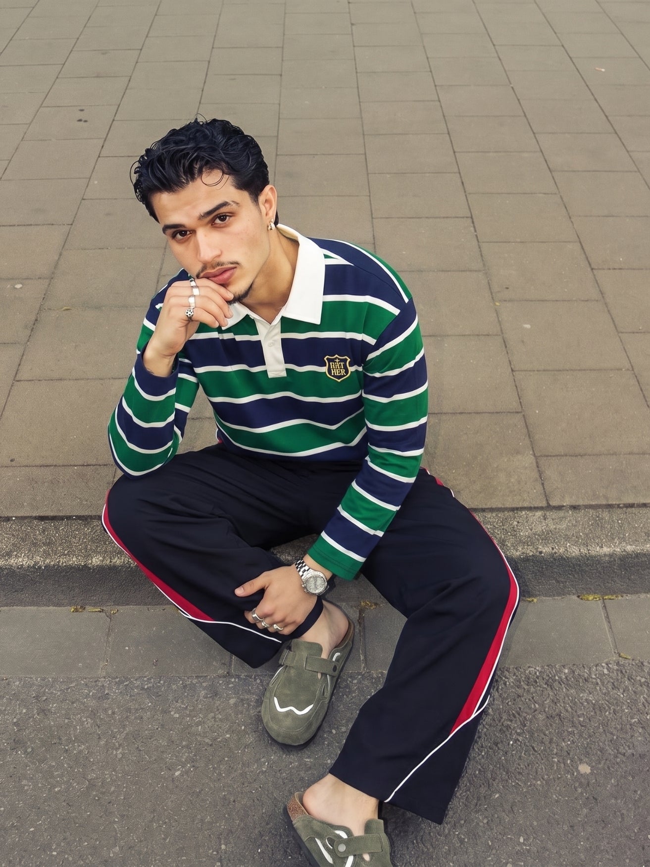 DCRB Oxford Longsleeve Polo
