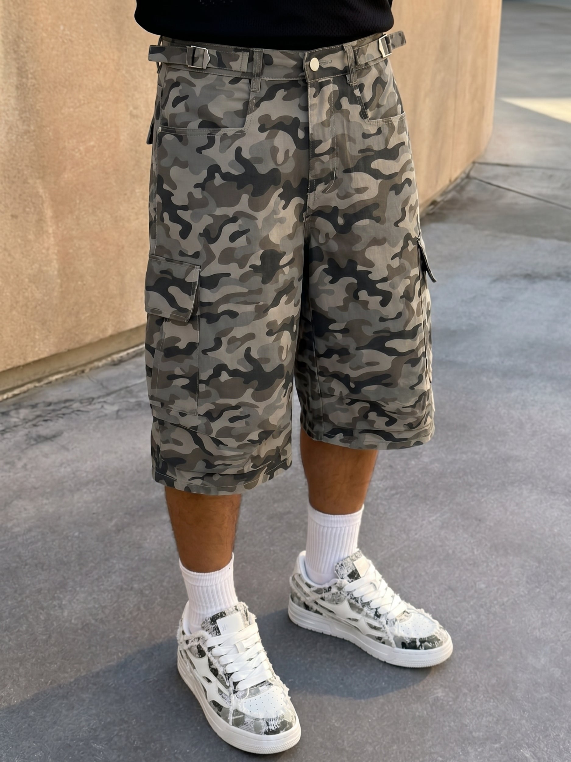 DCRB Grey Camo Jorts
