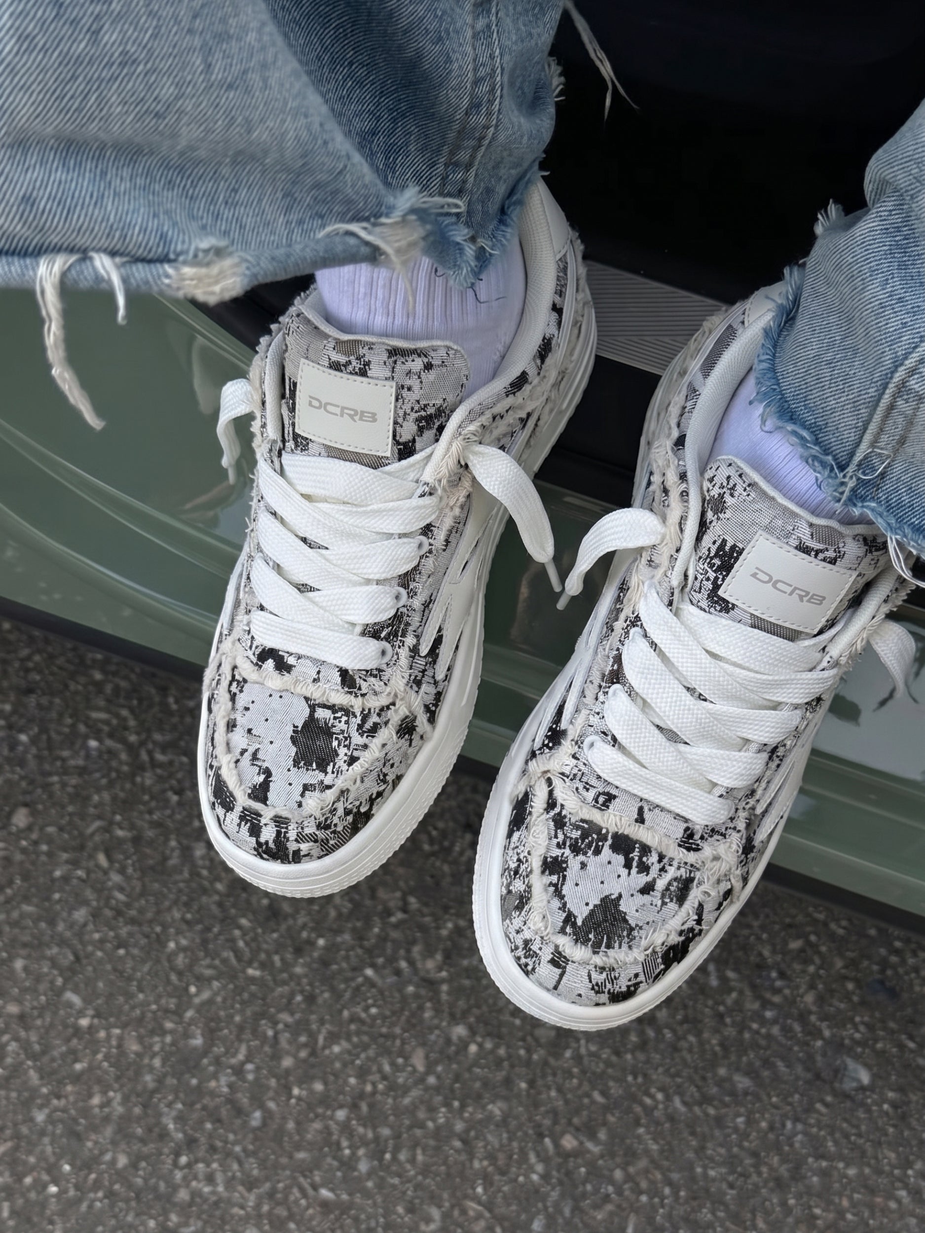 DCRB Broken Camo Grey Sneakers