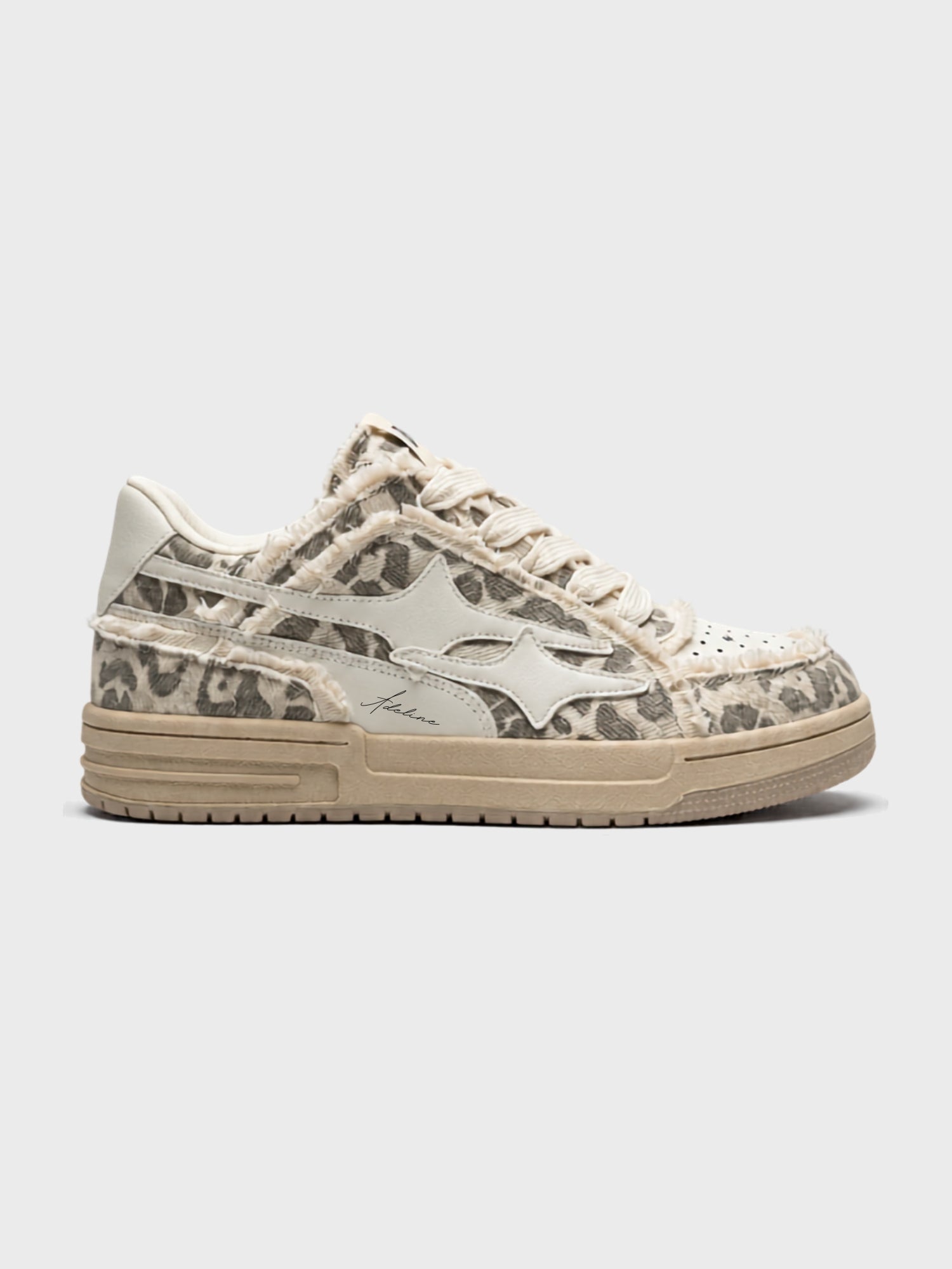 DCRB Bone Leopard Sneakers
