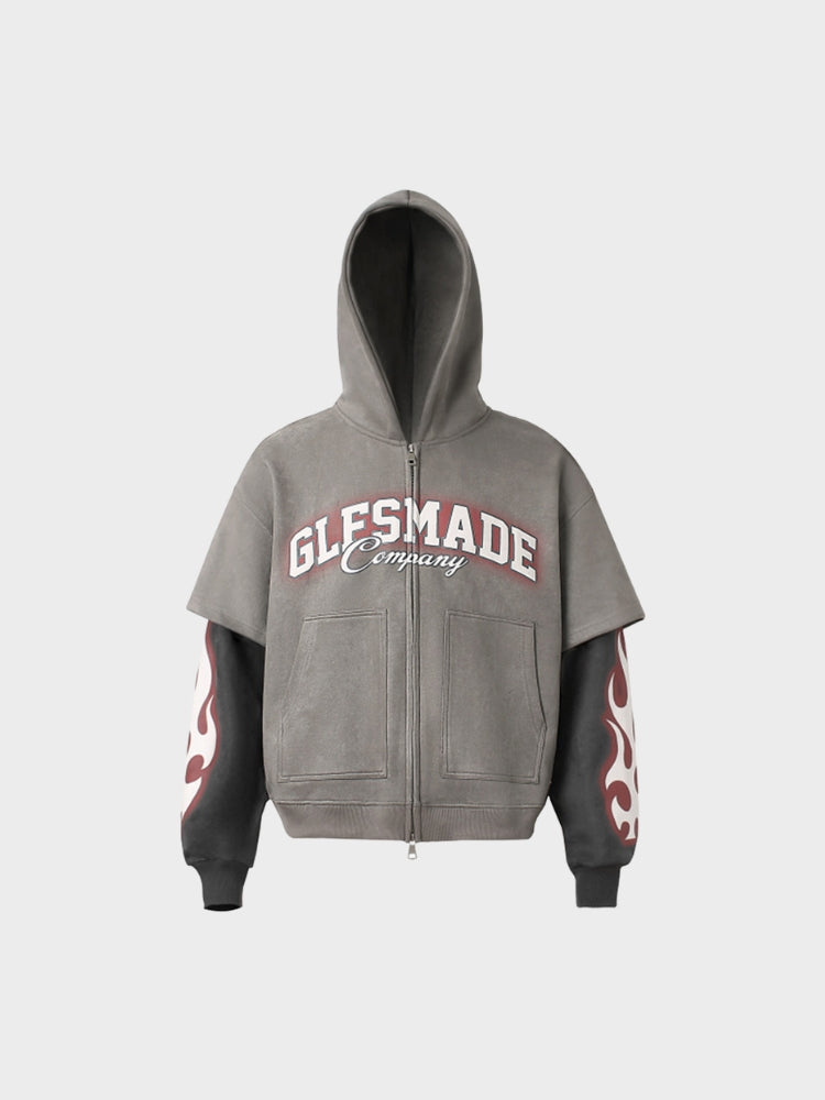 DCRB Two Piece Suede Hoodie