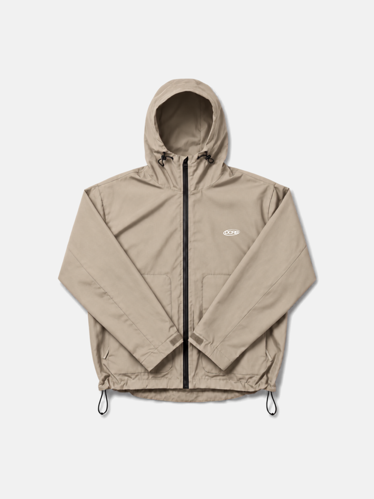 DCRB Beige Water Reactive Cheetah Rain Jacket